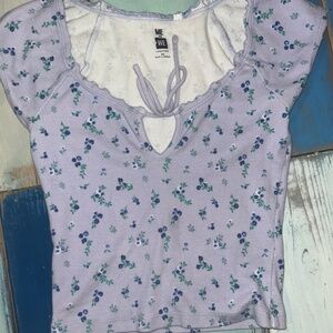 Me to We Cropped Ribbed Top